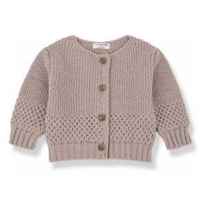 1+ in the family - Malene Merino Wool Cardigan | Nude