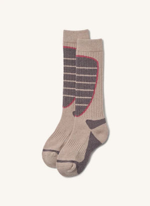 Wheat - Varmo Ski Socks | Pink