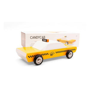 Candylab - Candycab Taxi - Wooden Toy | Yellow