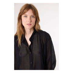 Sacrécoeur - Ali Organic Cotton and Silk Shirt | Black