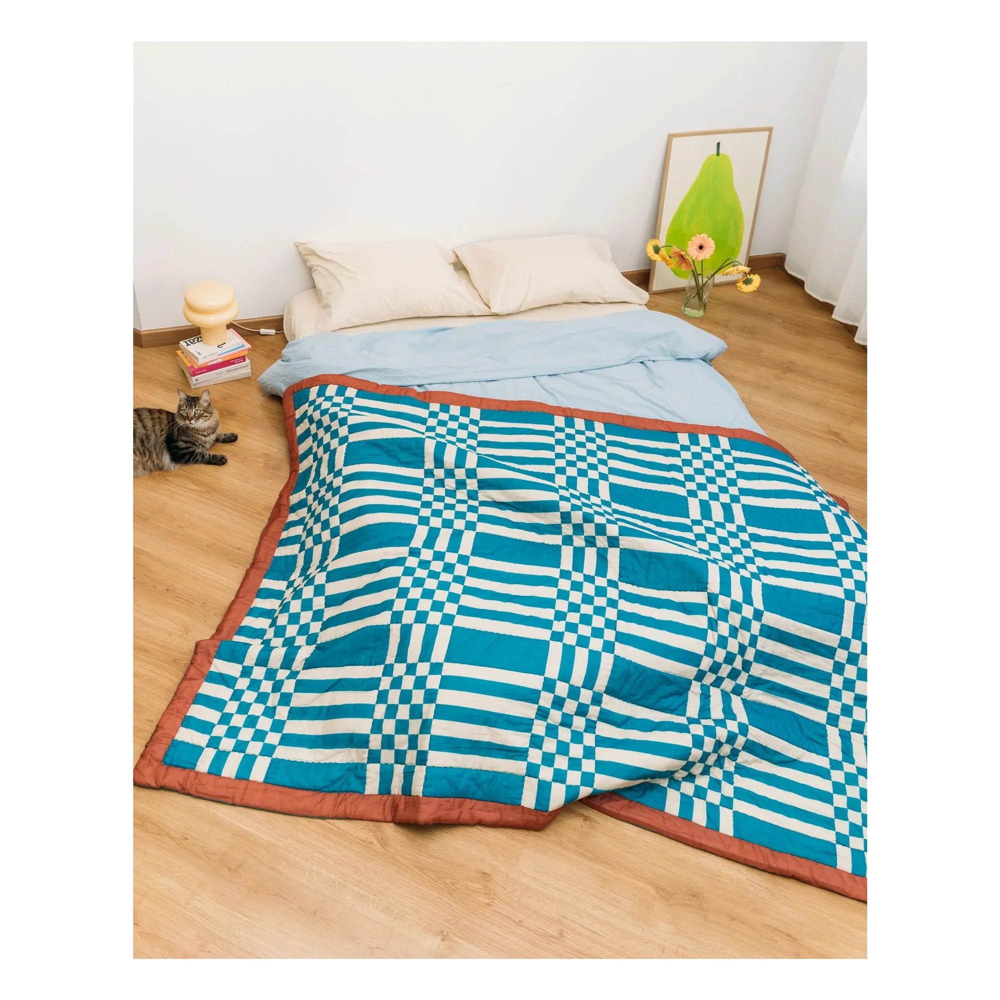 Tarta Gelatina - Checkered Double-Sided Blanket | Pink