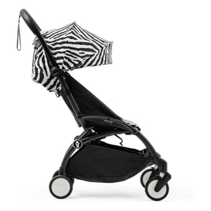 Stokke® - YOYO³ 6+ Pushchair with Black Frame | Zebra
