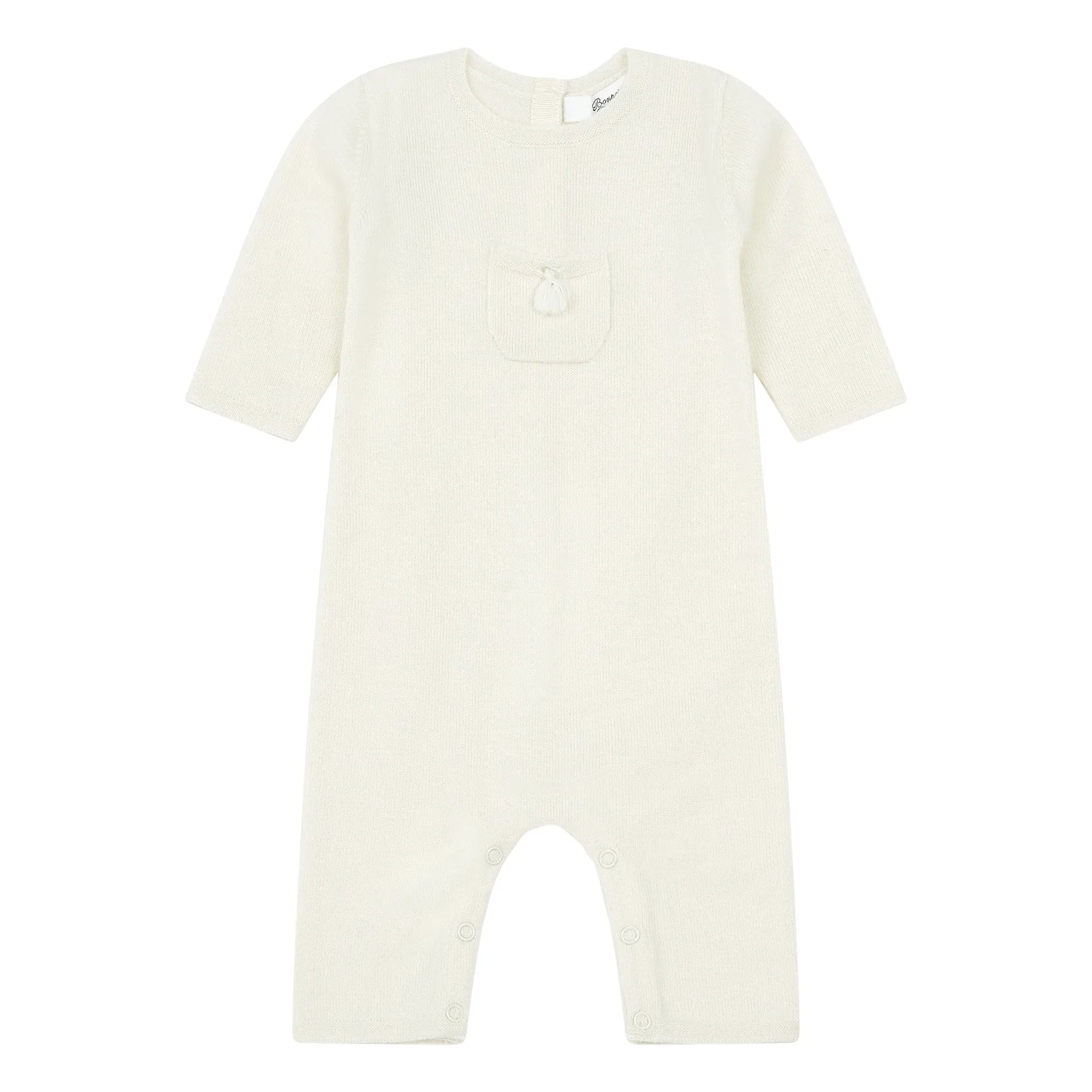 Bonpoint - Cashmere Romper | Ecru