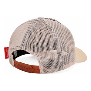 Hello Hossy - Trucker Leopard Curved Brim Hat Recycled Fibers | Cream