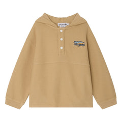 Bonpoint - Edan Organic Cotton Hoodie Sweatshirt | Beige