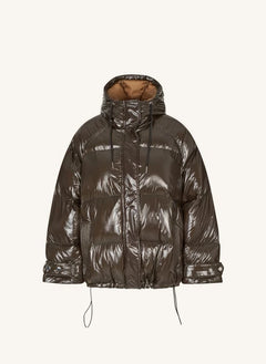 Lollys Laundry - Shelby Recycled Fiber-Filled Puffer Jacket | Brown
