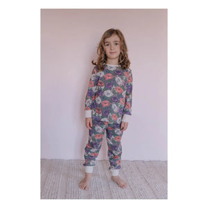 Studio Bohème - Dodo Flowers Organik Pamuk Pijama | Mor