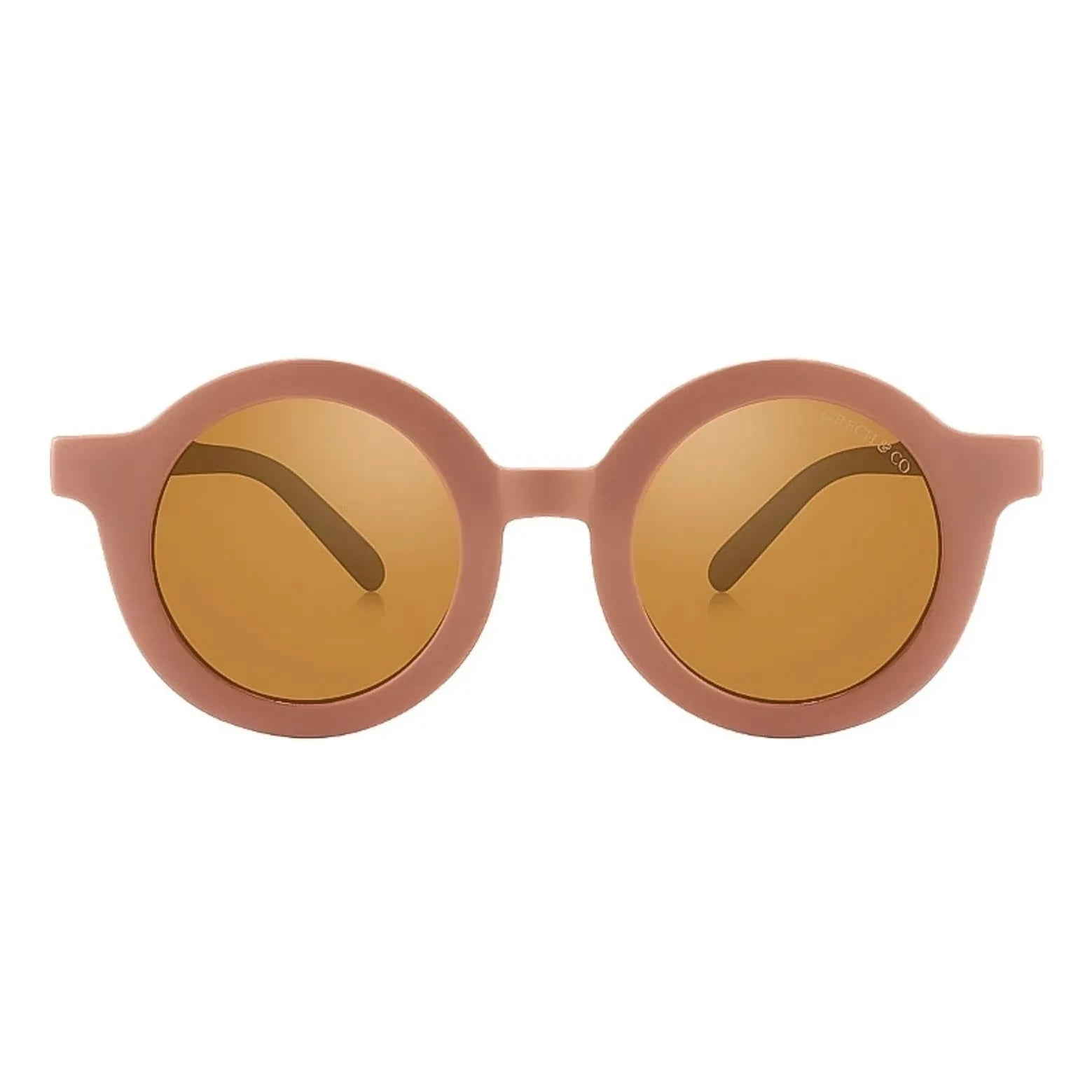 Grech & Co - Original Round Polarized Organic Fiber Sunglasses | Dusty Pink