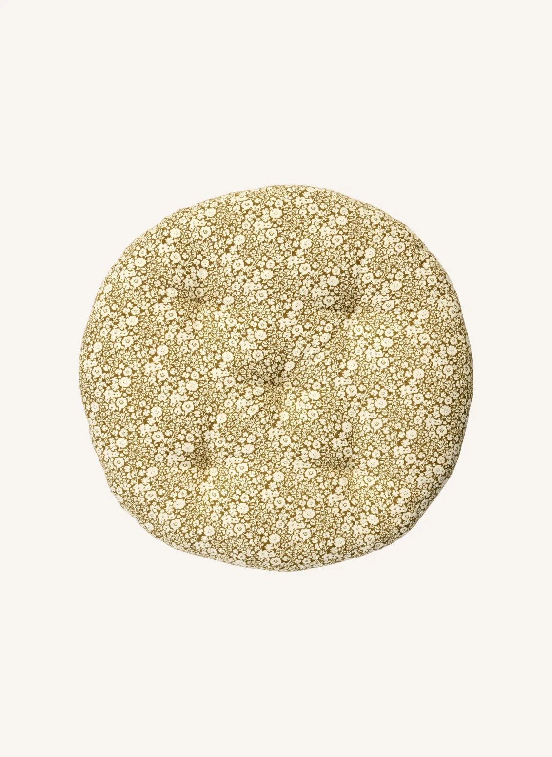Madam Stoltz - Patterned seat cushion | Caramel