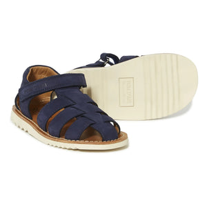 Pom d'Api - Nubuck Waff Papy Sandals | Navy Blue