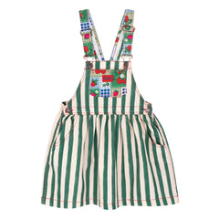 Favorite People - Striped Fragola Salopet Dress | Green