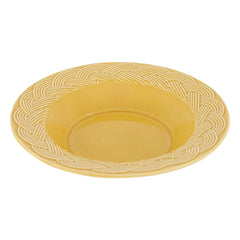 House of Capricorn - Wicker Soup Plate | Mustard
