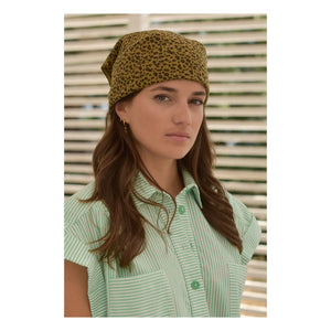 Marlot Paris - Kate Mini Leopard Cotton Fuzzy Shawl - Women's Collection | Brown