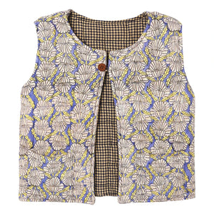 Apaches - Sakaru Sleeveless Double-Sided Vest | Blue