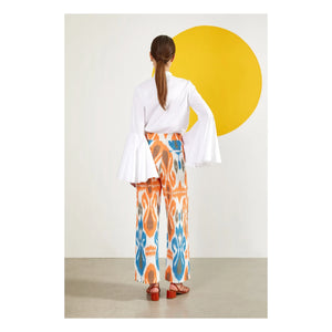 Maria de la Orden - Bellflower Blouse | White