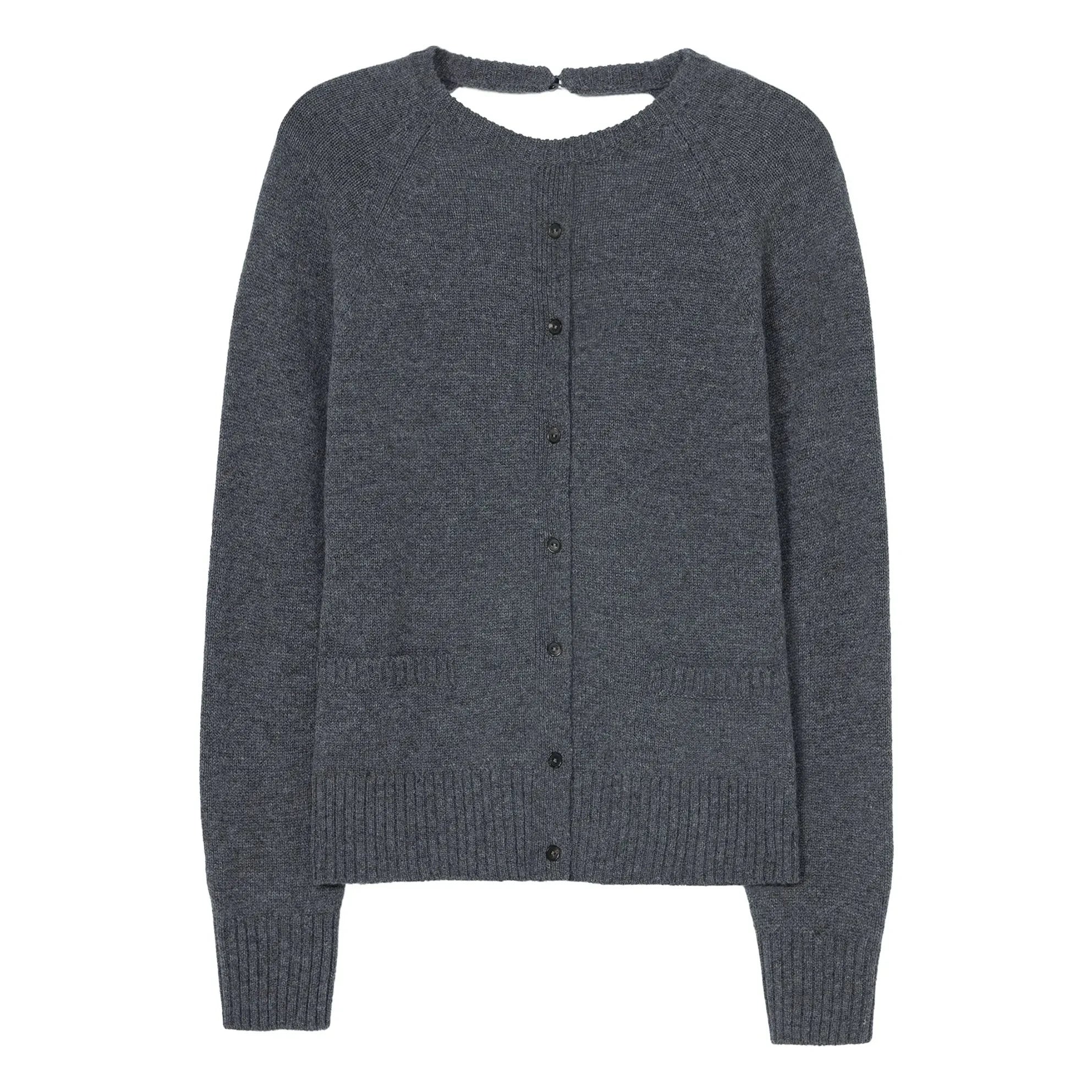 Cordera - Gray Merino Wool Turtleneck Sweater