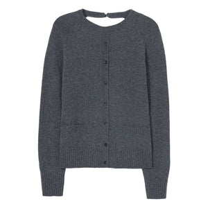 Cordera - Gray Merino Wool Turtleneck Sweater