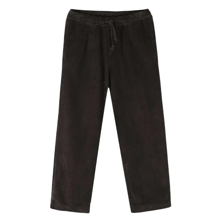 Jenest - Organic Cotton Corduroy Relaxed Pants | Dark Brown