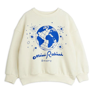Mini Rodini - Sweat Society Organic Pamuk | Ekru