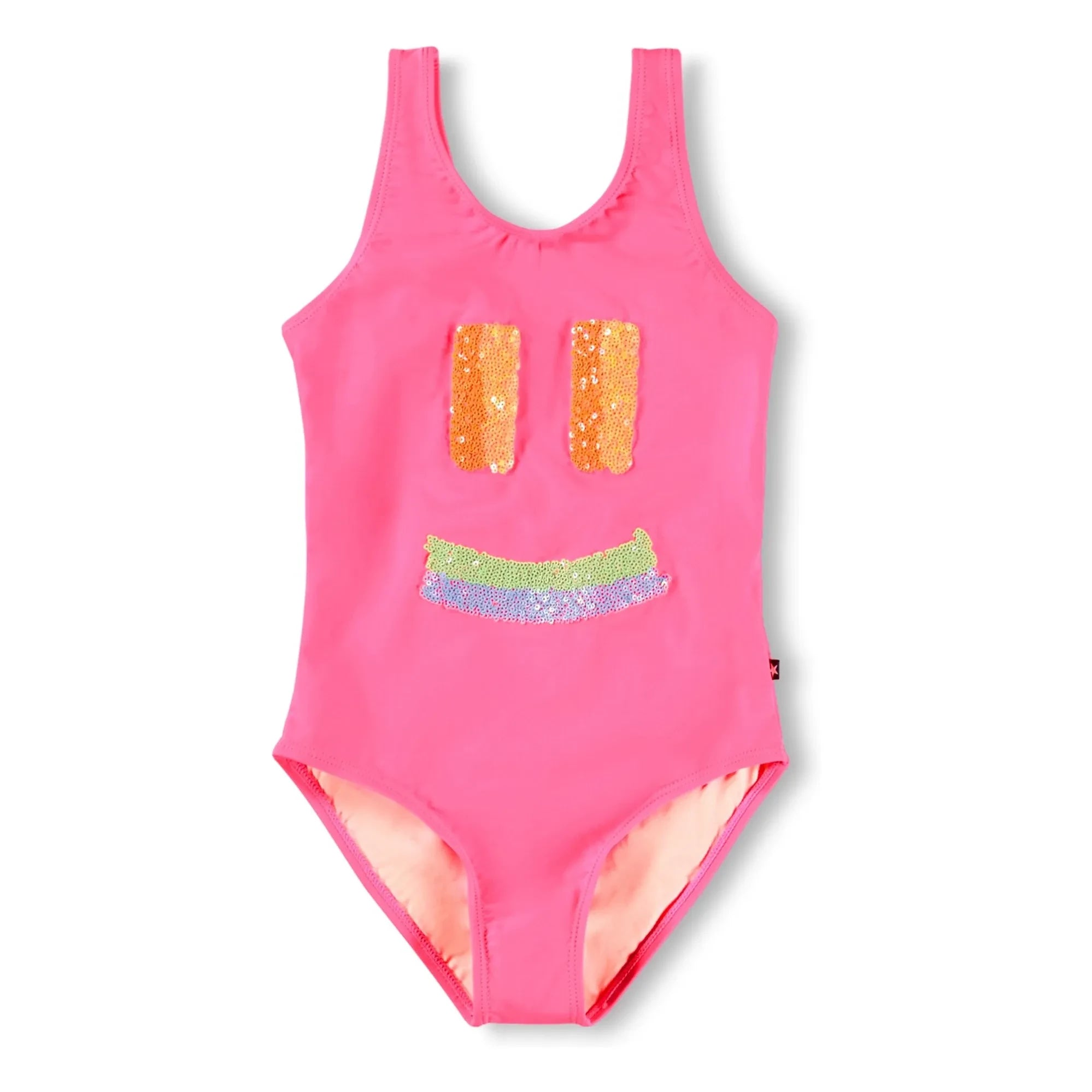 Molo - Nika Smile Swimsuit Made from Recycled Fibers | Fuchsia