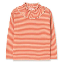 Tinycottons - Organic Cotton Ribbed Striped T-Shirt | Red