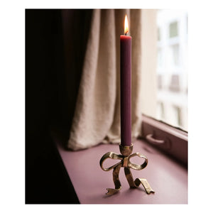 Doing Goods - Riley Ribbon Brass Candle Holder | Gold