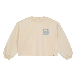 Hundred Pieces - Belmont Snake Sweat Organik Pamuk | Krem