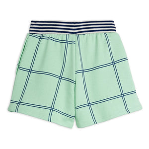Mini Rodini - Organic Cotton Checkered Shorts | Green
