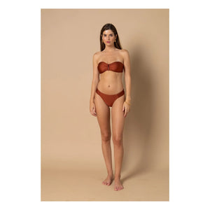 Alma Deia - Lena Low-Cut Swimsuit Brief | Terracotta