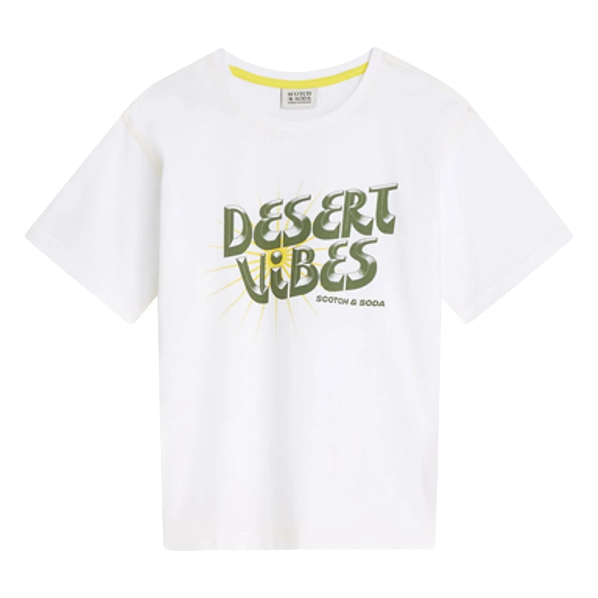 Scotch & Soda - Desert Breeze Art Print T-Shirt | White
