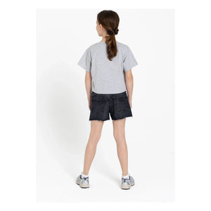 Finger in the Nose - Denim Eva Shorts | Denim Gray