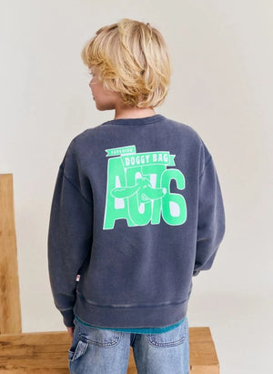 AO76 - Oscar Doggy recycled cotton sweatshirt | Charcoal gray