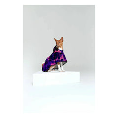 Rainkiss - City Lights Waterproof Dog Poncho | Purple