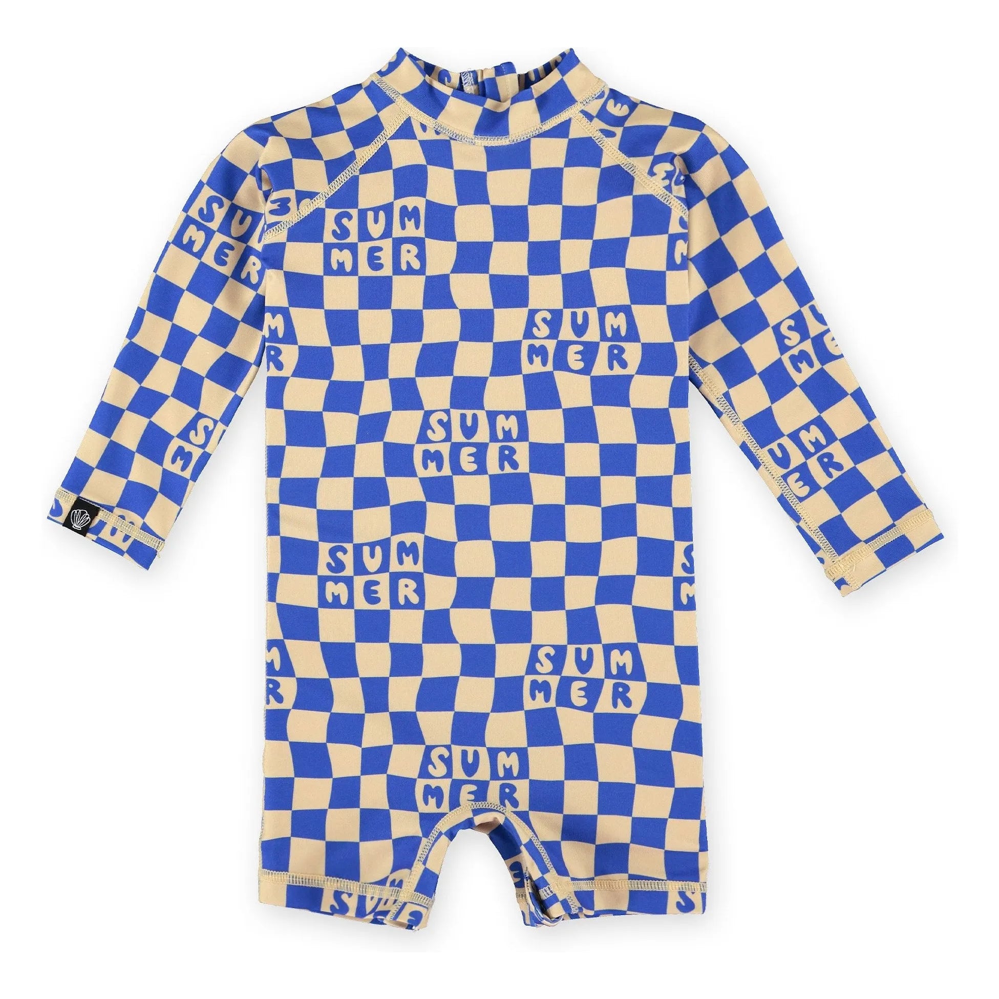 Beach & Bandits - Sun Protective Summer Baby Romper Shorts | Recycled Fibers | Blue