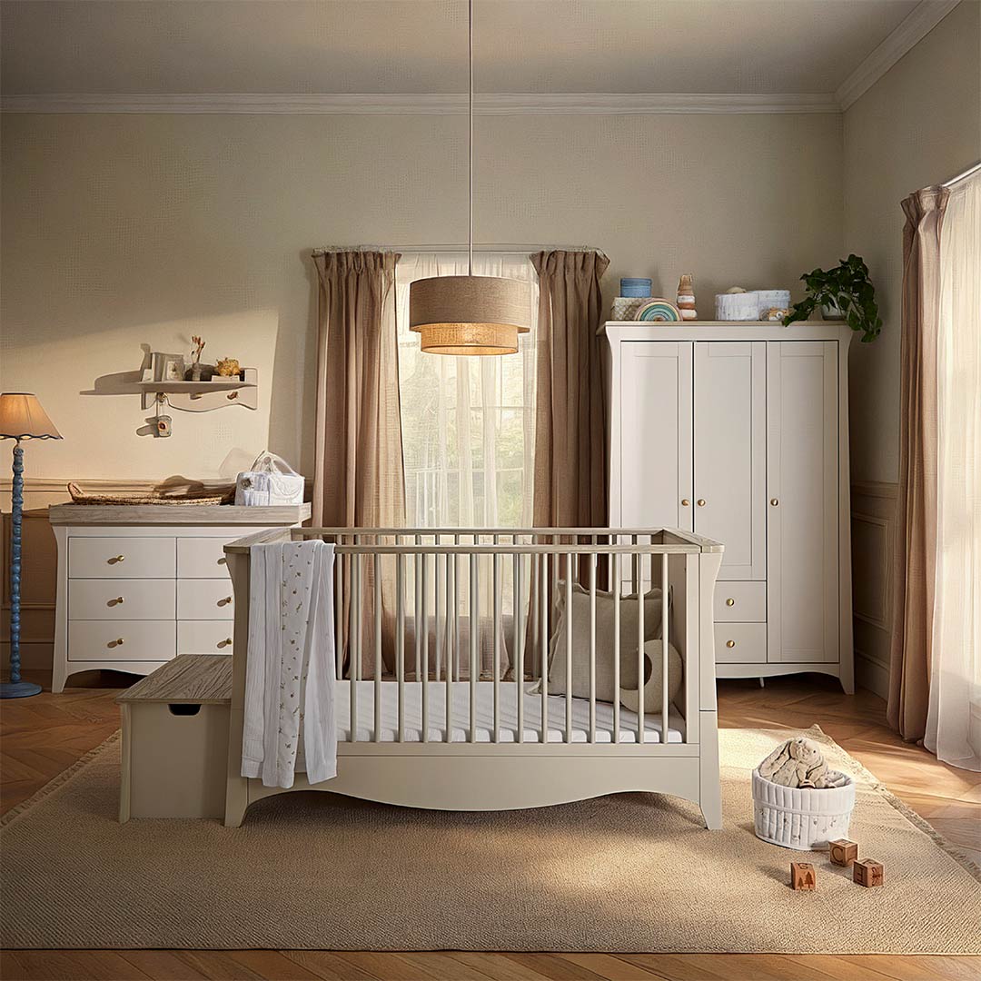 CuddleCo Clara Luxe 3pc Set - Cashmere/Ash-Nursery Sets-Cashmere/Ash- | Natural Baby Shower