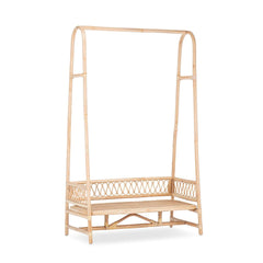 CuddleCo Aria Clothes Rail - Rattan-Clothing Storage-Rattan- | Natural Baby Shower