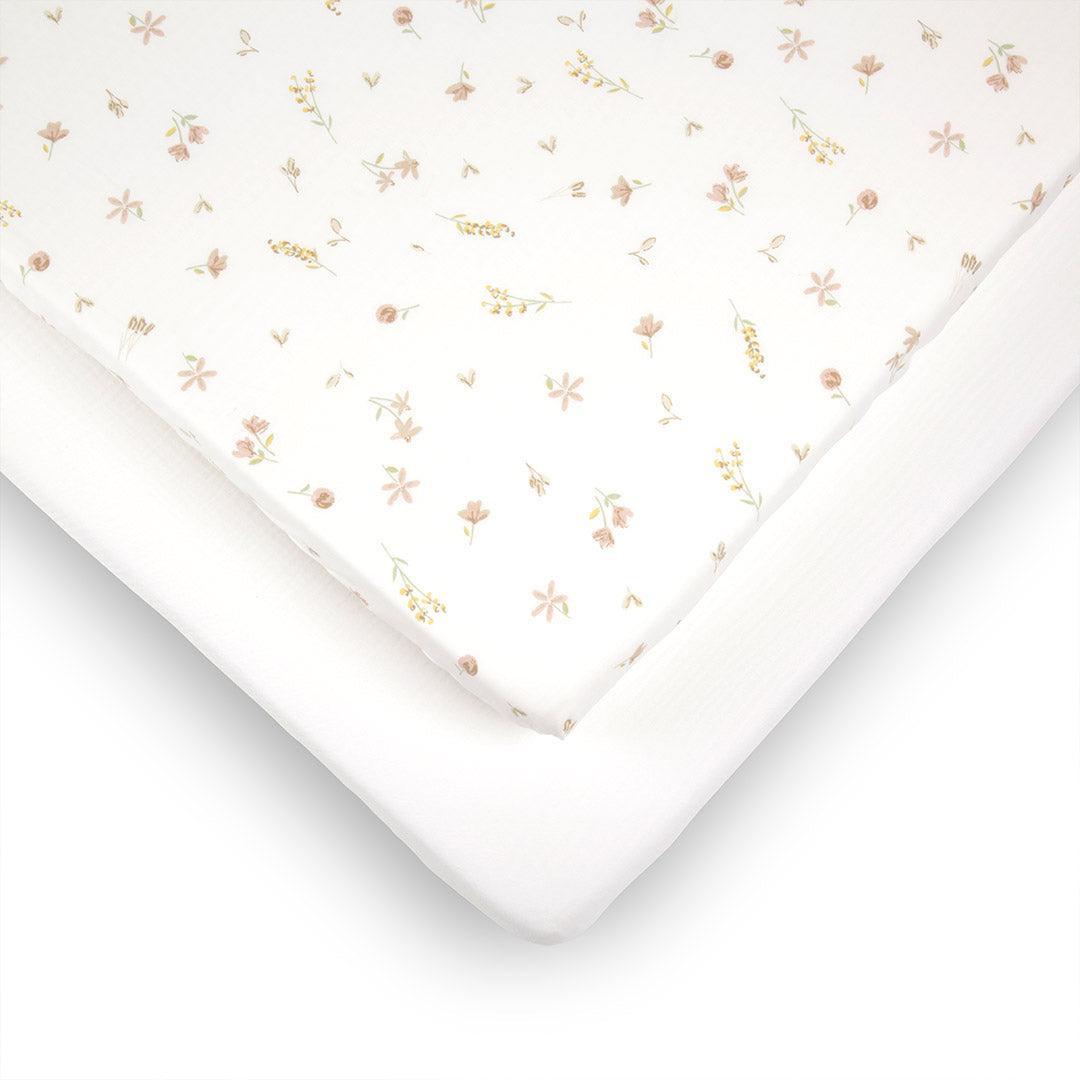 CuddleCo Cot Bed Sheets 2pk - Cashmere Meadow-Sheets-Cashmere Meadow-Cot Bed | Natural Baby Shower