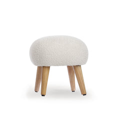 CuddleCo Etta Foot Stool - Boucle Off White-Footstools-Boucle Off White- | Natural Baby Shower