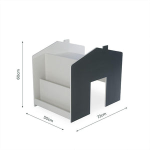 CuddleCo Storage Desk with Bench - Pebble-Tables + Seating-Pebble- | Natural Baby Shower