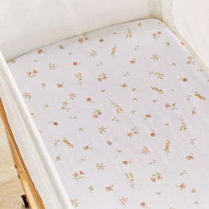 CuddleCo Universal Crib/ Co Sleeper Bedding Set - Cashmere Meadow-Bedding Sets-Cashmere Meadow-Crib | Natural Baby Shower