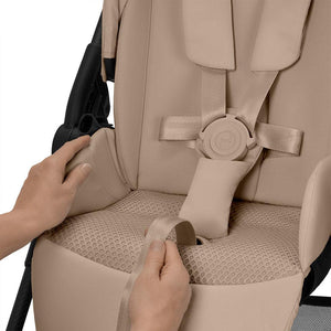 CYBEX Melio Carbon Pushchair - Almond Beige-Strollers-Almond Beige- | Natural Baby Shower
