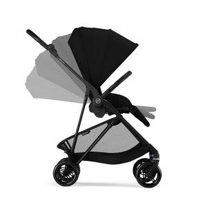 CYBEX Melio Carbon Pushchair - Magic Black-Strollers-Magic Black- | Natural Baby Shower