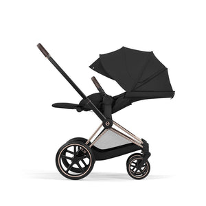 CYBEX Priam Comfort Pushchair & Foldable Carrycot - Sepia Black/Rose Gold-Strollers-Sepia Black/Rose Gold- | Natural Baby Shower