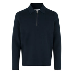 Samsoe Samsoe - Guna Polo Neck Cardigan | Navy Blue