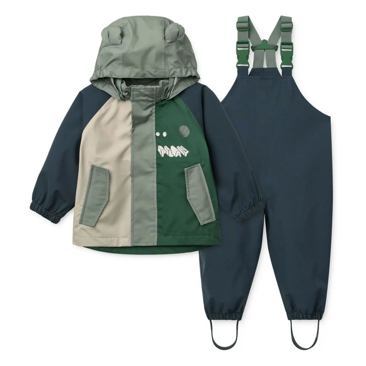 Liewood - Manu Play Recycled Fiber Rain Set | Green