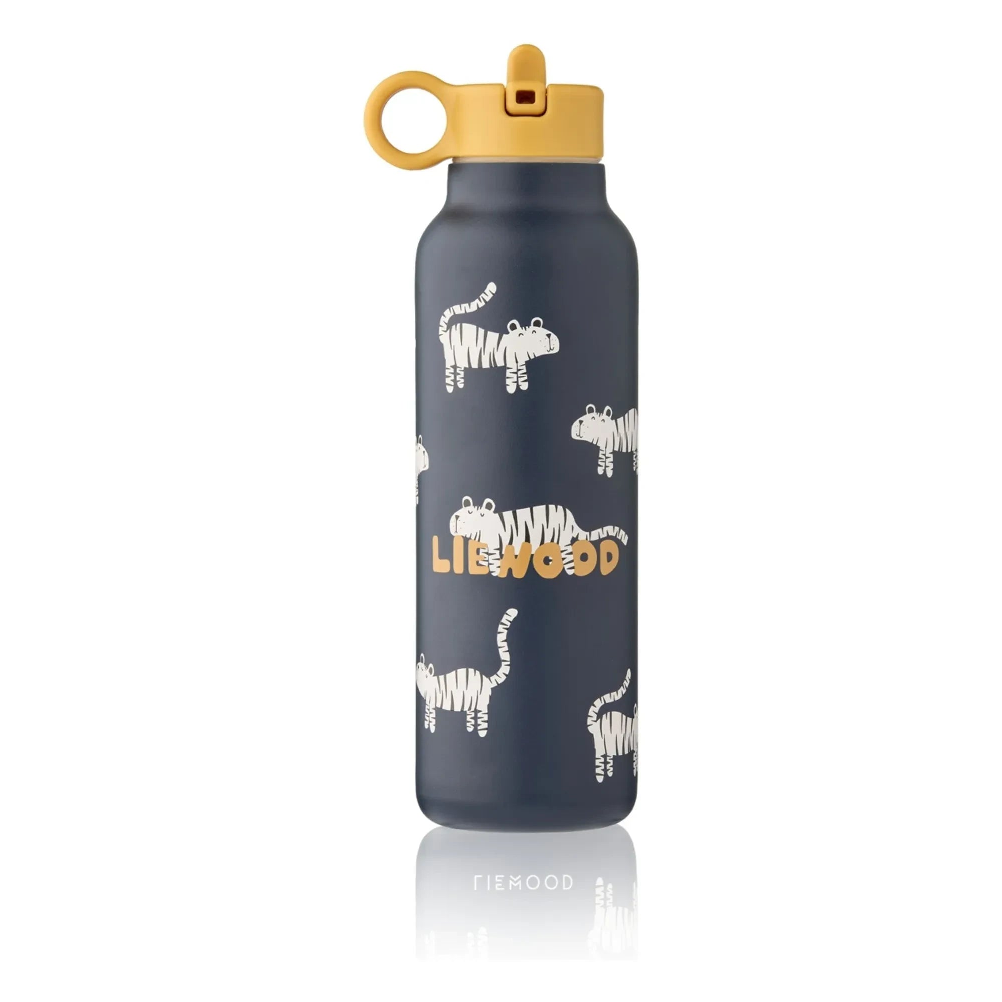 Liewood Falk Water Bottle - 500 ml | Tiger/Classic Navy Blue