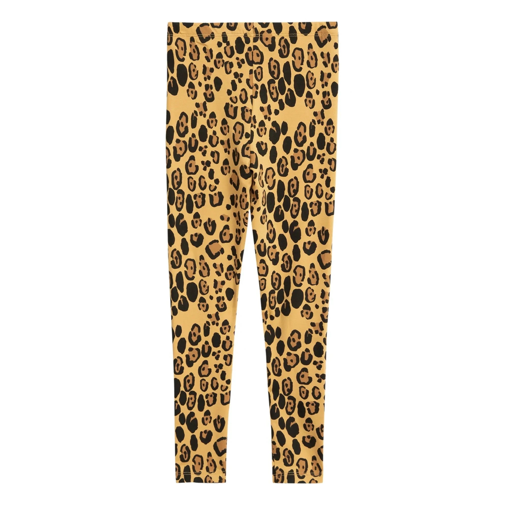 Mini Rodini - Leopard Lyocell Basic Leggings | Beige