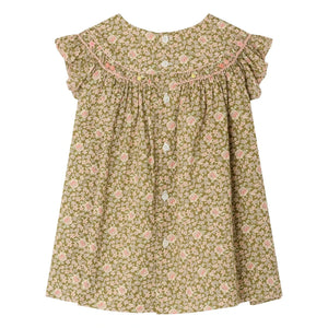 Bonpoint - Amantine Liberty Organic Cotton Dress | Green