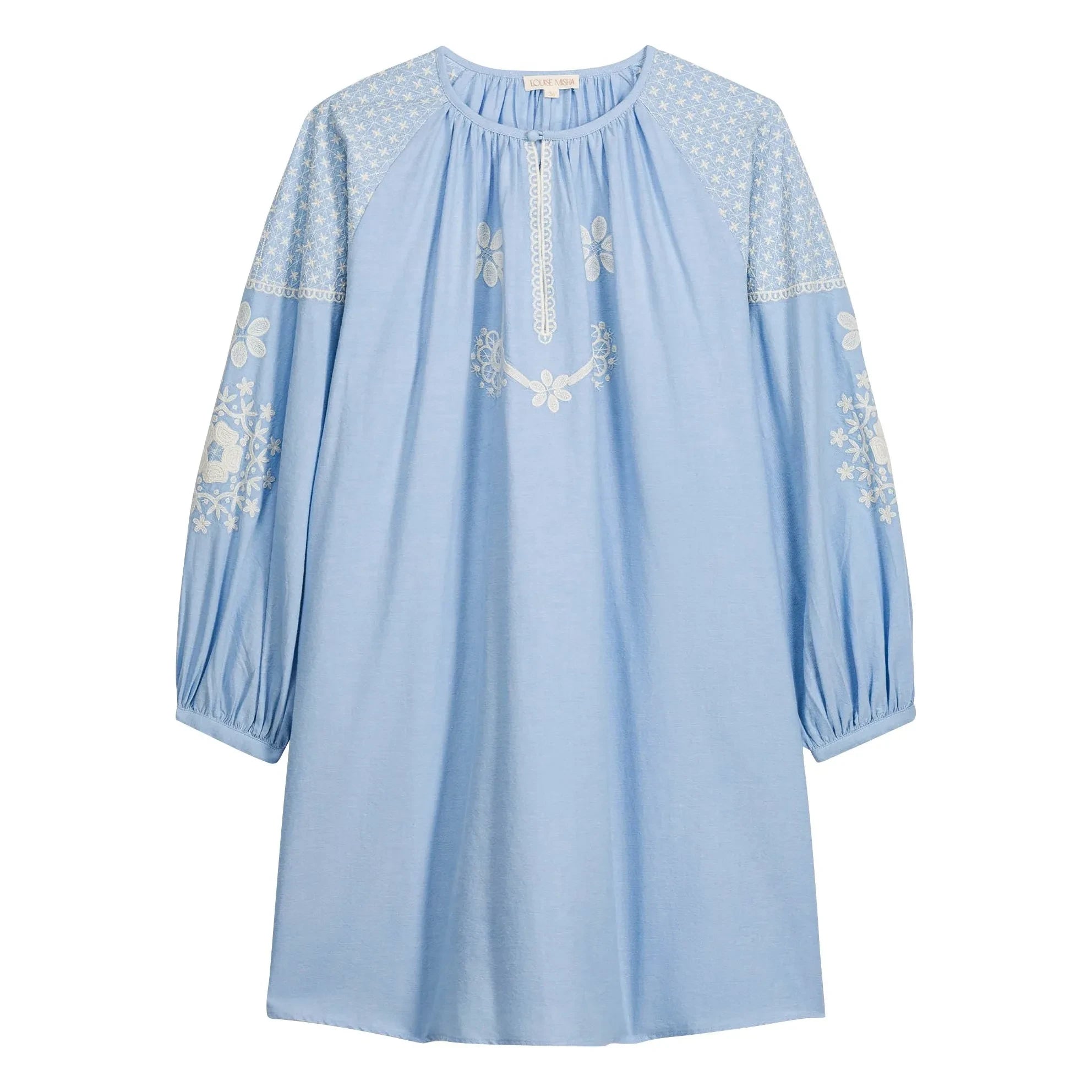 Louise Misha - Janice Organic Cotton Dress | Blue