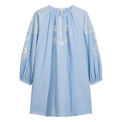 Louise Misha - Janice Organic Cotton Dress | Blue
